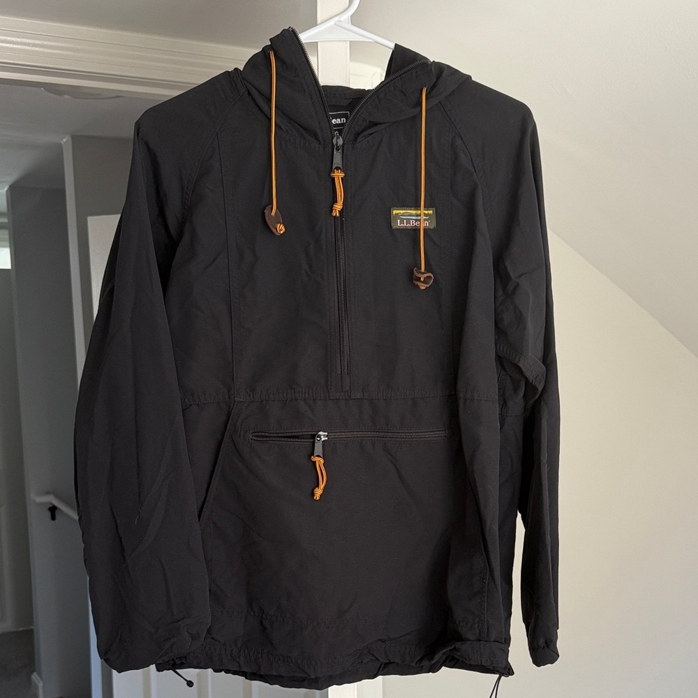 L.L. Bean Black Classic Anorak Jacket